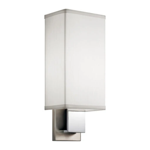 Santiago LED 6 Inch Brushed Nickel & Chrome Wall Bracket Wall Light