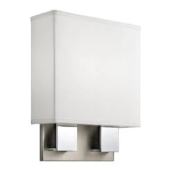 Santiago LED 11 Inch Brushed Nickel & Chrome Wall Bracket Wall Light
