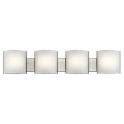 Independence LED 41 Inch Brushed Nickel Wall Mt Bath 4 Arm Wall Light
