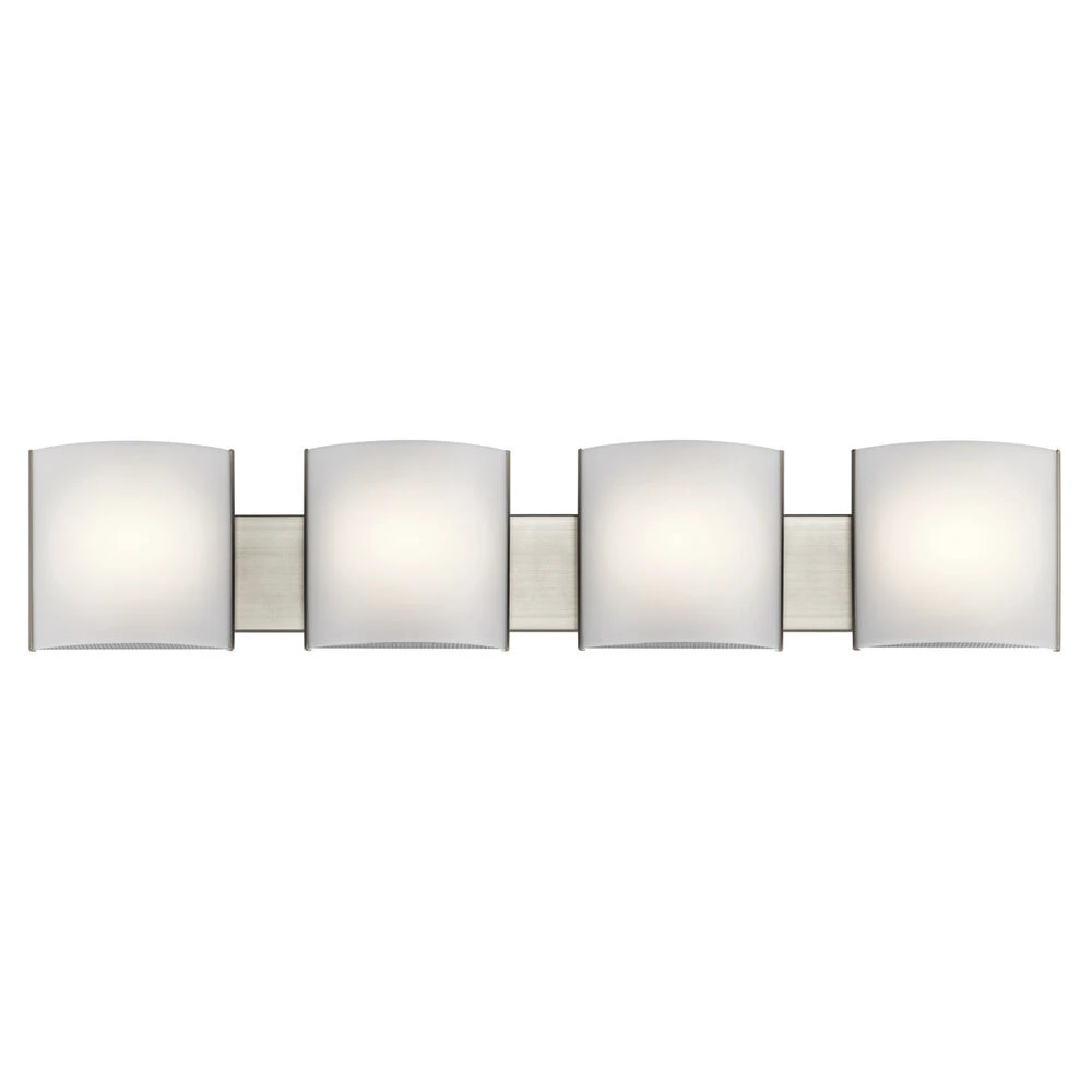 Independence LED 41 Inch Brushed Nickel Wall Mt Bath 4 Arm Wall Light 1 Independence LED 41 Inch Brushed Nickel Wall Mt Bath 4 Arm Wall Light