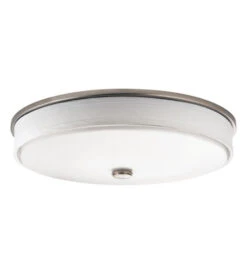 Ceiling Space LED 17 Inch Brushed Nickel Flush Mount Light Ceiling Light