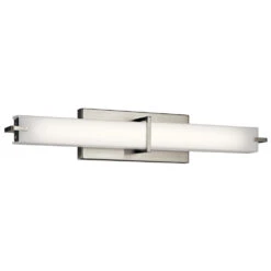 Independence LED 26 Inch Brushed Nickel Linear Bath Medium Wall Light, Medium