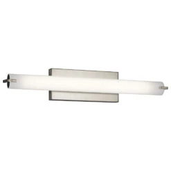 Independence LED 26 Inch Brushed Nickel Linear Bath Large Wall Light, Large