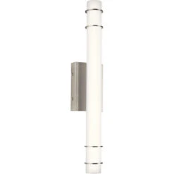 Korona LED 25 Inch Brushed Nickel Linear Bath Medium Wall Light, Medium