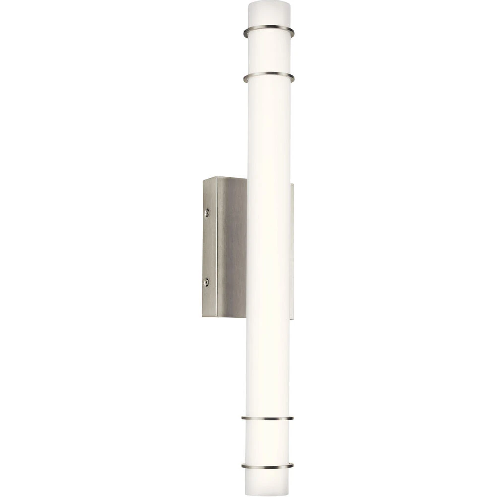 Korona LED 25 Inch Brushed Nickel Linear Bath Medium Wall Light, Medium 1 Korona LED 25 Inch Brushed Nickel Linear Bath Medium Wall Light, Medium