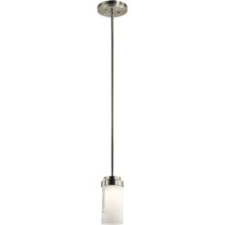 Independence LED 5 Inch Brushed Nickel Mini Pendant Ceiling Light