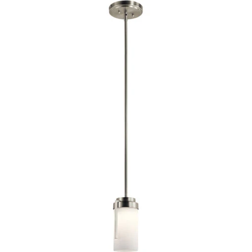 Independence LED 5 Inch Brushed Nickel Mini Pendant Ceiling Light