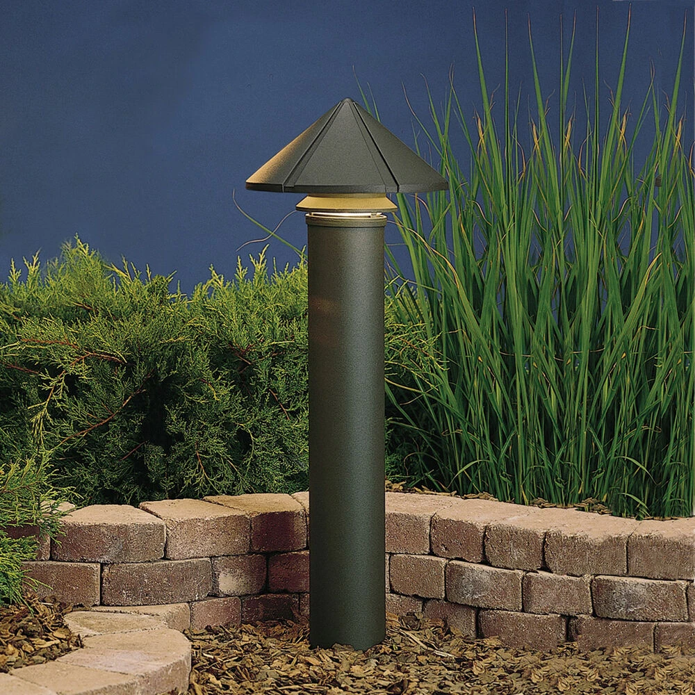 Six Groove 1 Light 11.50 Inch Pathway Lighting 1 Six Groove 1 Light 11.50 Inch Pathway Lighting