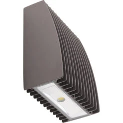 Independence LED 9 Inch Textured Architectural Bronze Outdoor Wall Sconce In 4000K, Medium