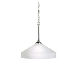 Ansonia 1 Light 15 Inch Brushed Nickel Pendant Ceiling Light