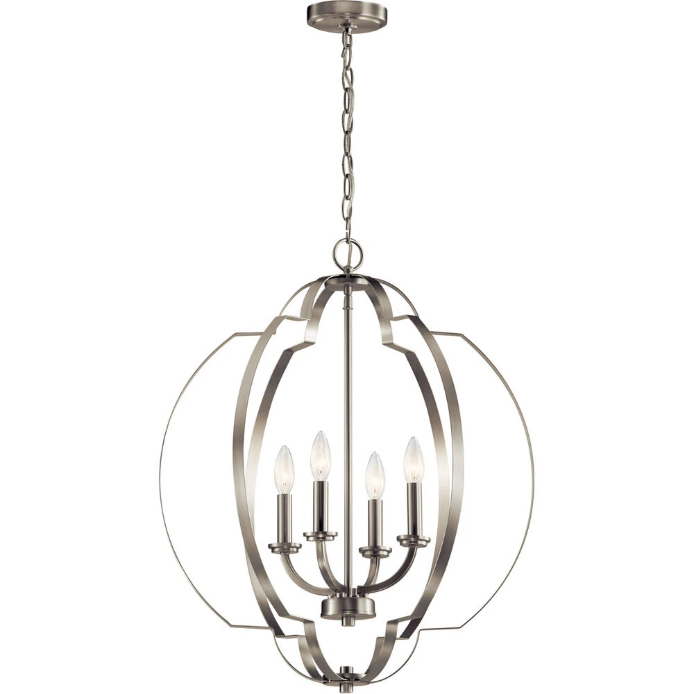 Voleta 4 Light 22.00 Inch Foyer Pendant 1 Voleta 4 Light 22.00 Inch Foyer Pendant
