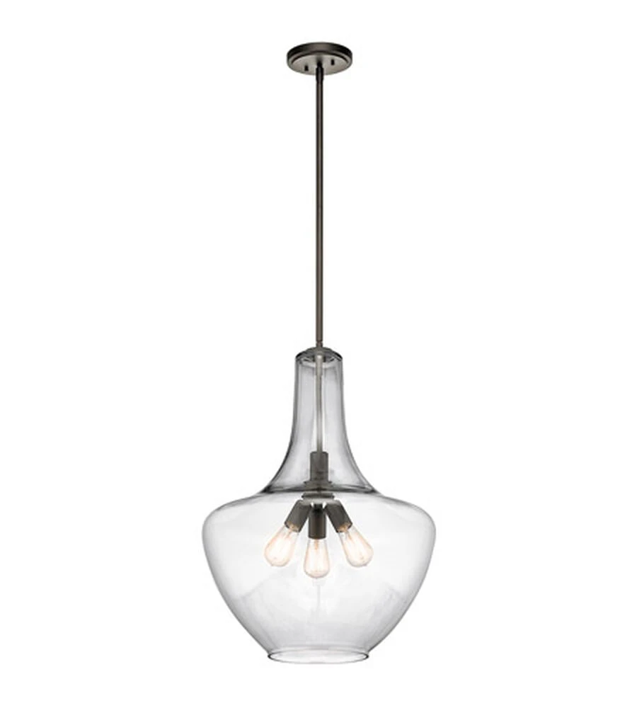 Everly 3 Light 20.00 Inch Pendant 1 Everly 3 Light 20.00 Inch Pendant
