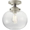 Avery 1 Light 9.75 Inch Semi-Flush Mount