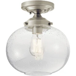 Avery 1 Light 9.75 Inch Semi-Flush Mount