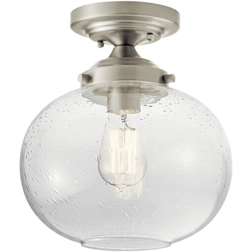 Avery 1 Light 9.75 Inch Semi-Flush Mount