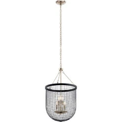Byatt 6 Light 18 Inch Black Pendant Ceiling Light
