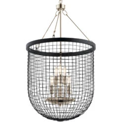 Byatt 6 Light 18 Inch Black Pendant Ceiling Light 5 Byatt 6 Light 18 Inch Black Pendant Ceiling Light -Lighting Promotional Store 42376bk detail
