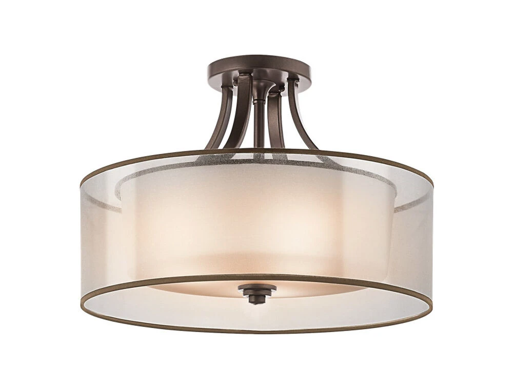 Lacey 4 Light 20.00 Inch Semi-Flush Mount 1 Lacey 4 Light 20.00 Inch Semi-Flush Mount