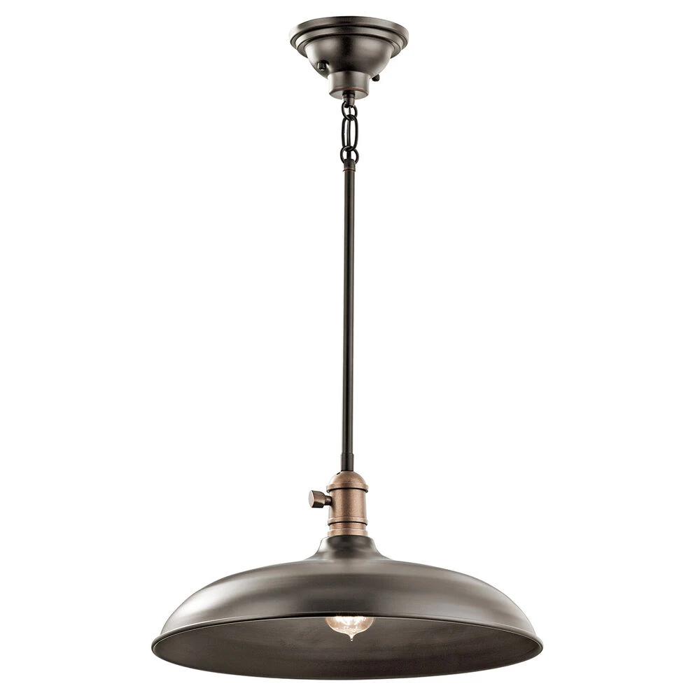 Cobson 1 Light 16 Inch Olde Bronze Pendant/Semi Flush Ceiling Light 1 Cobson 1 Light 16 Inch Olde Bronze Pendant/Semi Flush Ceiling Light