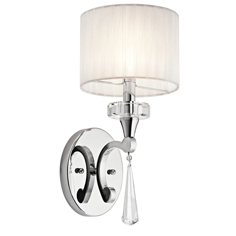Parker Point 1 Light 7 Inch Chrome Wall Bracket Wall Light 1 Parker Point 1 Light 7 Inch Chrome Wall Bracket Wall Light