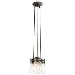 Brinley 3 Light 8.50 Inch Pendant