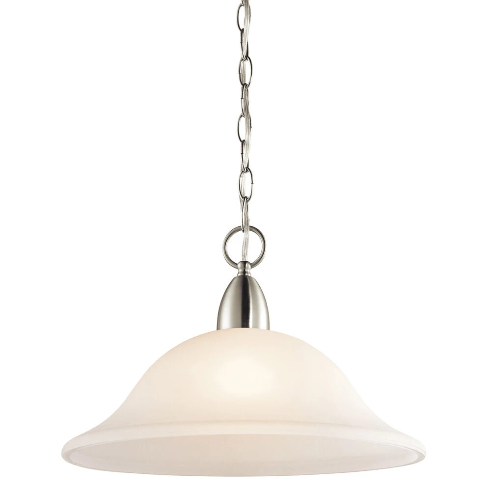 Nicholson 1 Light 16 Inch Brushed Nickel Pendant Ceiling Light 3 Nicholson 1 Light 16 Inch Brushed Nickel Pendant Ceiling Light - Image 3