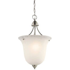 Nicholson 1 Light 13 Inch Brushed Nickel Foyer Pendant Ceiling Light