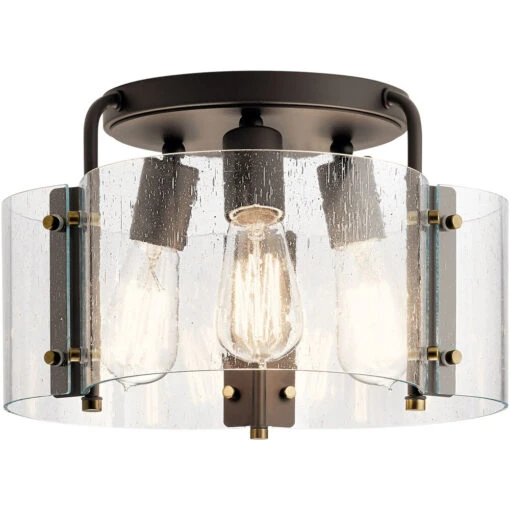 Thoreau 3 Light 14.00 Inch Semi-Flush Mount