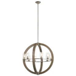 Grand Bank 8 Light 28.00 Inch Chandelier