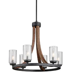 Grand Bank 6 Light 25.00 Inch Chandelier
