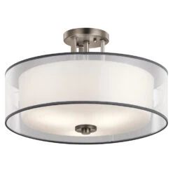 Tallie 3 Light 18.00 Inch Semi-Flush Mount
