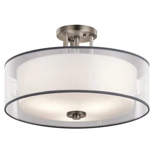 Tallie 3 Light 18.00 Inch Semi-Flush Mount