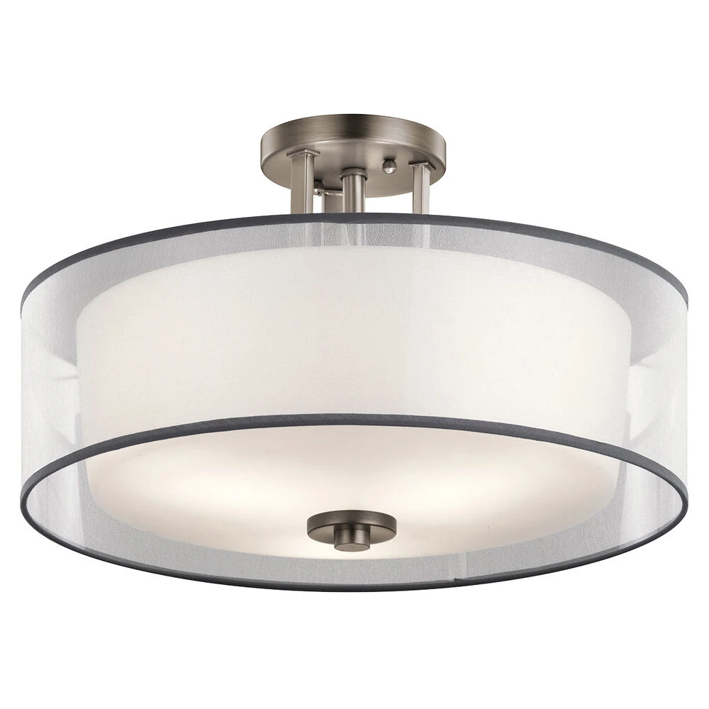 Tallie 3 Light 18.00 Inch Semi-Flush Mount 1 Tallie 3 Light 18.00 Inch Semi-Flush Mount
