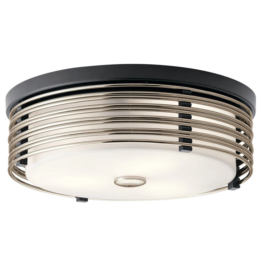 Bensimone 2 Light 15 Inch Black Flush Mount Light Ceiling Light 1 Bensimone 2 Light 15 Inch Black Flush Mount Light Ceiling Light