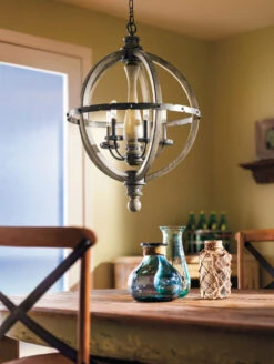 Evan 5 Light 20 Inch Distressed Antique Gray Chandelier 1 Tier Small Ceiling Light, 1 Tier Small 5 Evan 5 Light 20 Inch Distressed Antique Gray Chandelier 1 Tier Small Ceiling Light, 1 Tier Small -Lighting Promotional Store 43324dag evan livingroom angle2