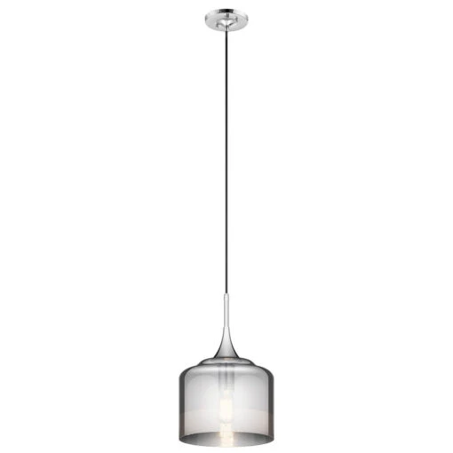 Tabot 1 Light 11 Inch Chrome Pendant Ceiling Light