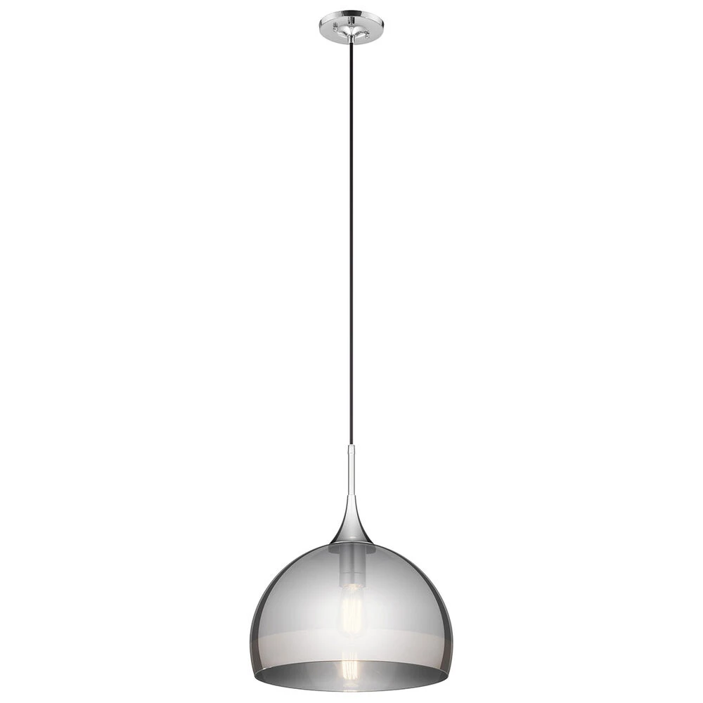 Tabot 1 Light 15 Inch Chrome Pendant Ceiling Light 1 Tabot 1 Light 15 Inch Chrome Pendant Ceiling Light