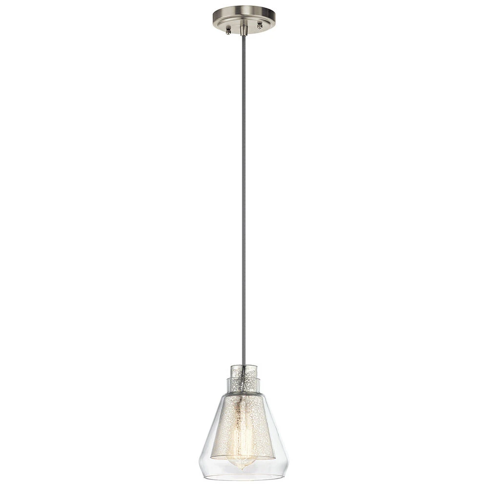 Evie 1 Light 7 Inch Brushed Nickel Mini Pendant Ceiling Light 1 Evie 1 Light 7 Inch Brushed Nickel Mini Pendant Ceiling Light