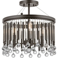 Piper 3 Light 15.00 Inch Semi-Flush Mount