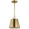 Maclain 1 Light 10 Inch Natural Brass Mini Pendant Ceiling Light
