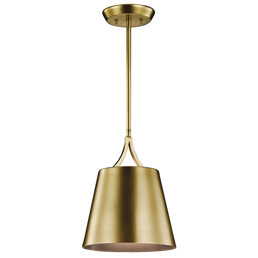Lighting Promotional Store 18 Maclain 1 Light 10 Inch Natural Brass Mini Pendant Ceiling Light