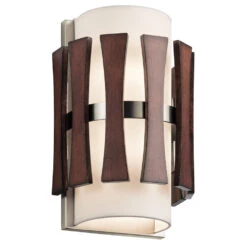 Cirus 2 Light 8 Inch Auburn Stained Wall Sconce Wall Light