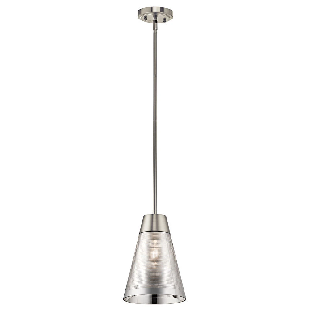 Rowland 1 Light 8 Inch Brushed Nickel Mini Pendant Ceiling Light 1 Rowland 1 Light 8 Inch Brushed Nickel Mini Pendant Ceiling Light