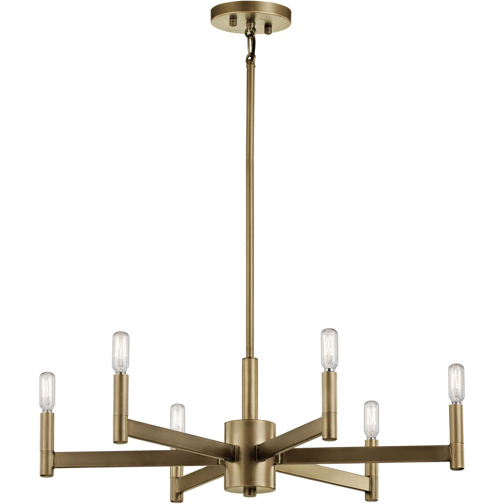 Erzo 6 Light 26.00 Inch Chandelier 1 Erzo 6 Light 26.00 Inch Chandelier