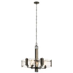 Aberdeen 6 Light 28 Inch Olde Bronze Chandelier 1 Tier Medium Ceiling Light, 1 Tier Medium