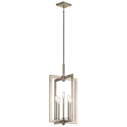 Cullen 5 Light 14 Inch Classic Pewter Large Foyer Pendants Ceiling Light, Large
