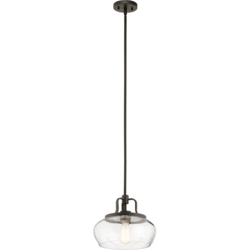 Davenport 1 Light 12 Inch Olde Bronze Pendant/Semi Flush Ceiling Light