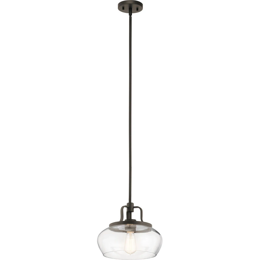 Davenport 1 Light 12 Inch Olde Bronze Pendant/Semi Flush Ceiling Light 1 Davenport 1 Light 12 Inch Olde Bronze Pendant/Semi Flush Ceiling Light