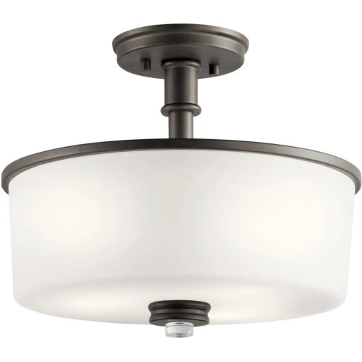 Joelson 3 Light 14.25 Inch Semi-Flush Mount