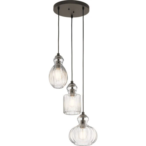 Riviera 3 Light 18.00 Inch Pendant